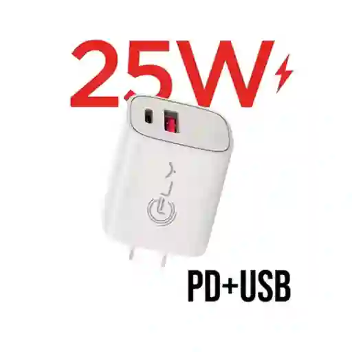 Cargador Doble Puerto 25w, Fly C-10