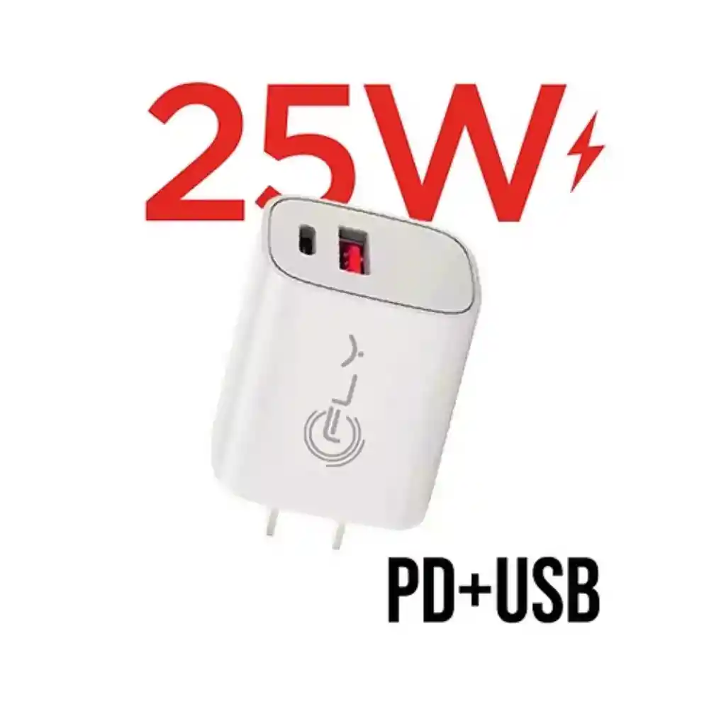 Cargador Doble Puerto 25w, Fly C-10