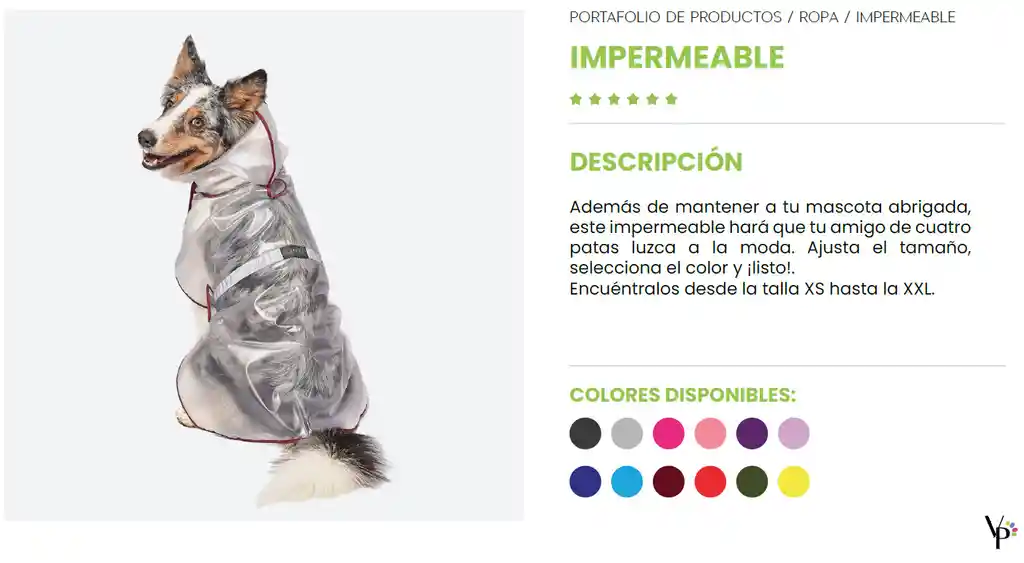 Impermeable Para Perro Color Amarillo Talla Xxxl