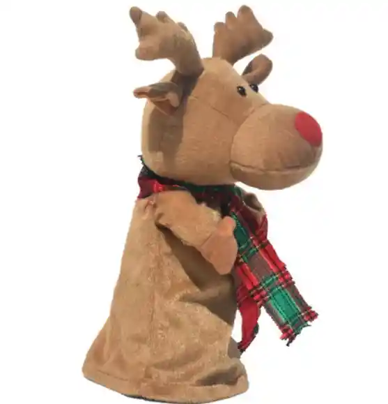 Peluche Reno De Navidad Con Musica