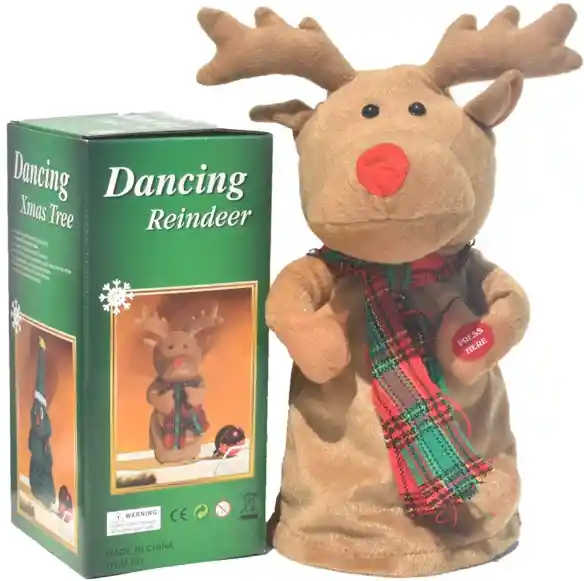 Peluche Reno De Navidad Con Musica