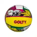 Balón De Voleibol #5 Golty Avengers Competencia/ Amarillo-verde-fucsia
