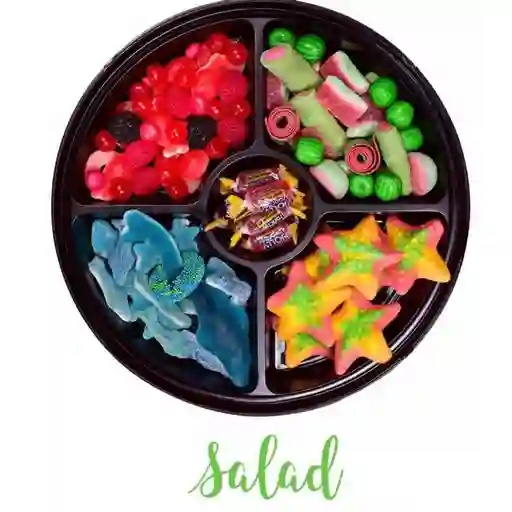 Bandejas Dulces Salad Round Tray
