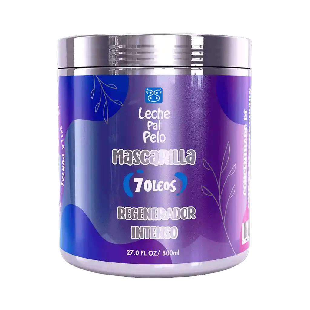 Leche Pal Pelo Masc Hidra 7 Oleos 800 Ml