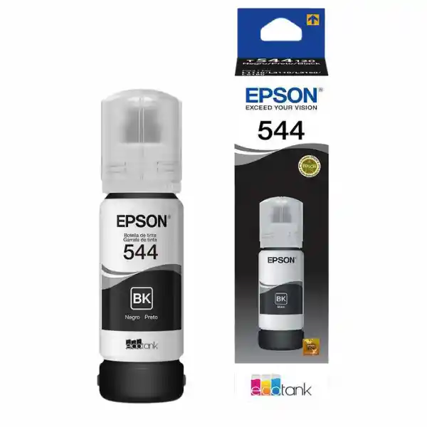 Botella De Tinta Epson T544 Black