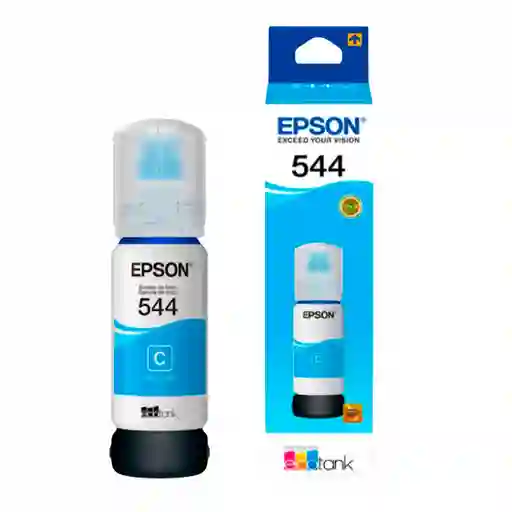 Botella De Tinta Epson T544 Cyan