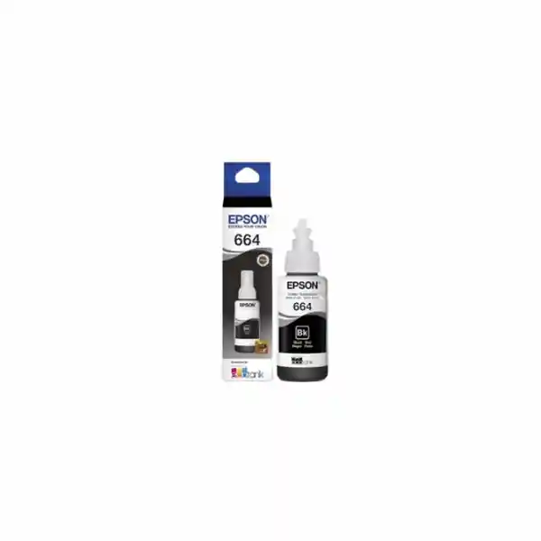 Botella De Tinta Epson T664 Black