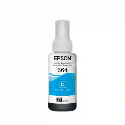 Botella De Tinta Epson T664 Cyan