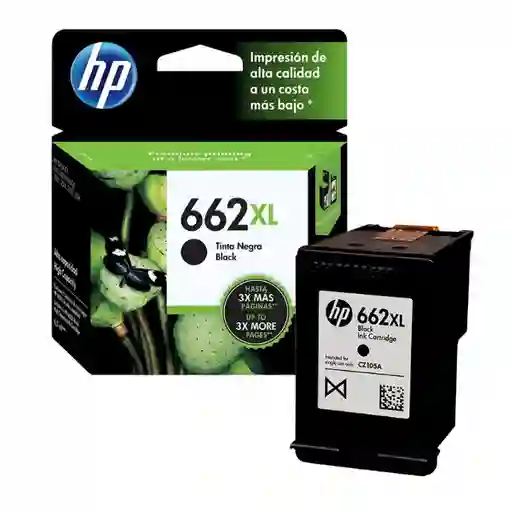 Cartucho Hp 662xl Negro