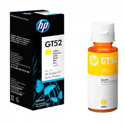 Botella De Tinta Hp Gt52 Yellow