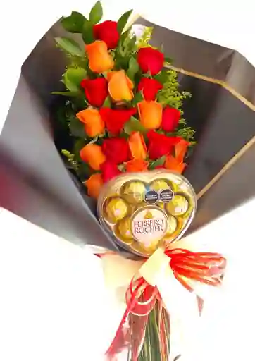 Flores- Rosas En Ramillete