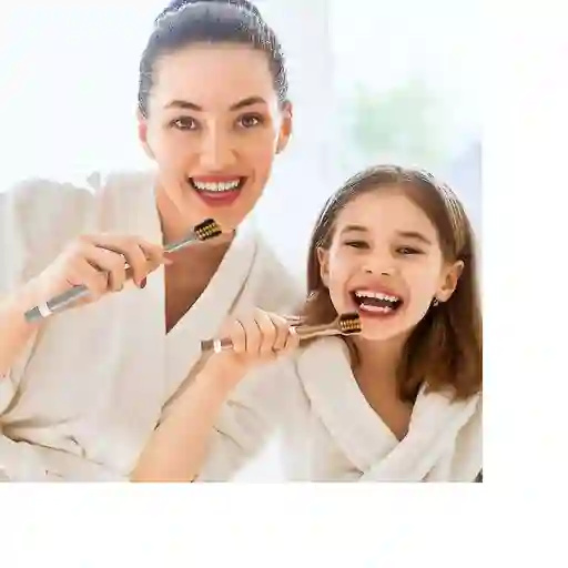 Cepillo Dental Cerdas De Bambu Set 2unid. Cuidado Bucal Dientes