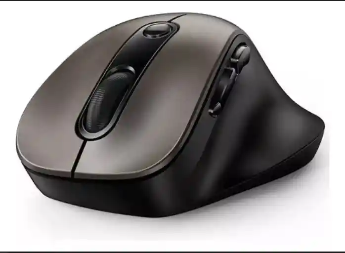 Mouse Genius Ergo 9000s Bluetooth Y 2.4ghz Con Batería Recargable, Diseño Ergonómico Para Diestros, Led 7 Colores Y Modo Silencioso Sin Clics Molestos