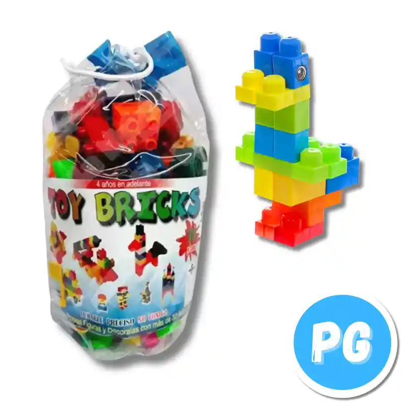Paquete Arma Todo Plastico X55 Piezas Grandes Lego