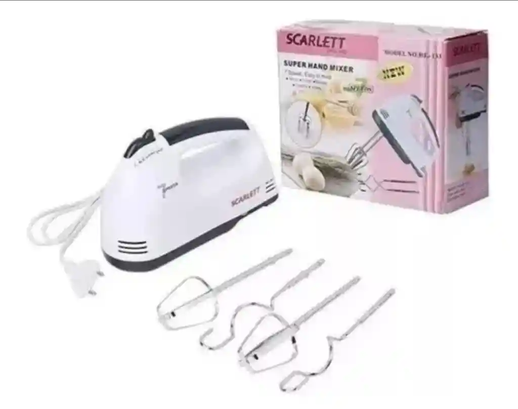 Batidora De Inmersión Scarlett He-133 Blanca 220 V