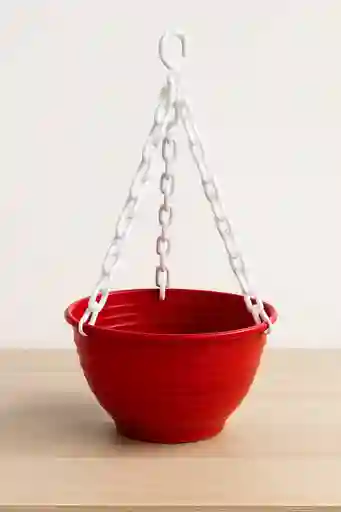 Matera Para Colgar Plastica Roja Mediana