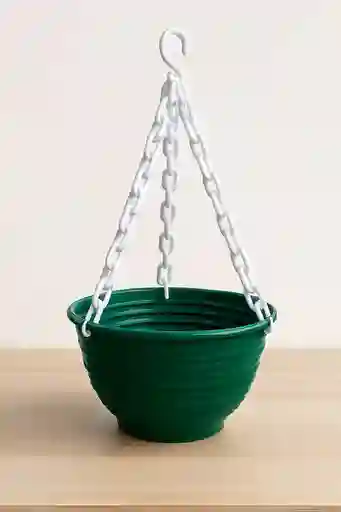 Matera Para Colgar Plastica Verde Mediana