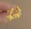 Aretes Peces Koi Pequeños Dorados