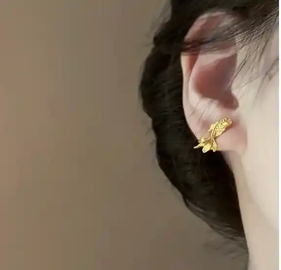 Aretes Peces Koi Pequeños Dorados