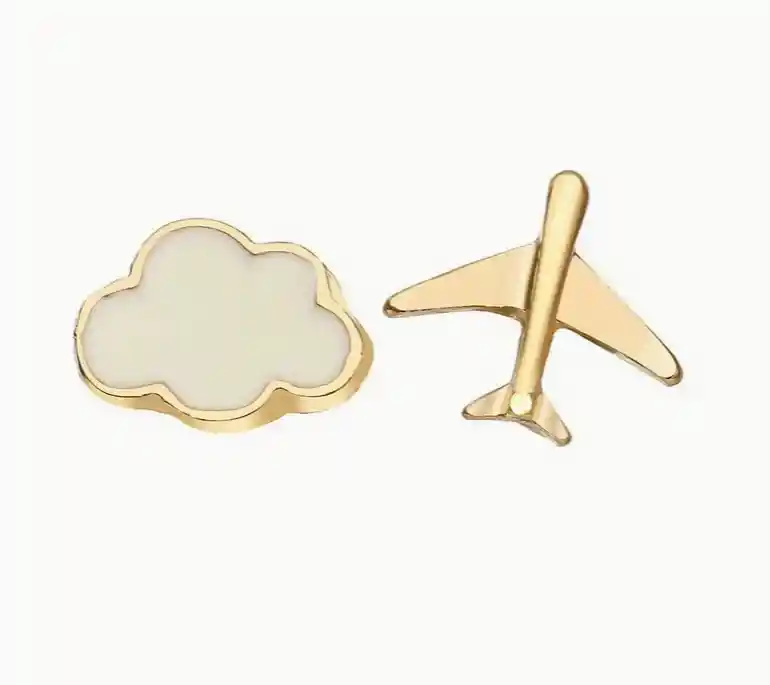 Aretes Mini Nube Y Avión