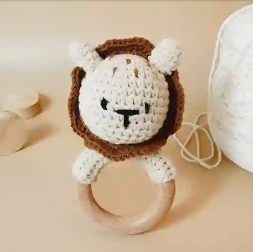 Sonajero Leon Crochet