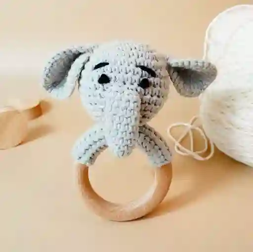 Sonajero Elefante Amigurumi