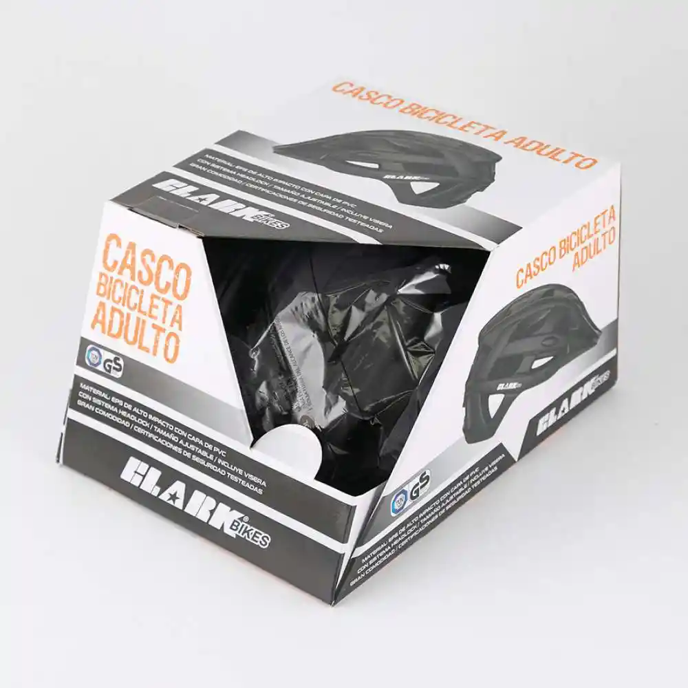 Casco Ciclismo Clark Talla L Negro
