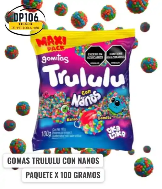 Goma Trululu 100g Con Nanos Maxipack