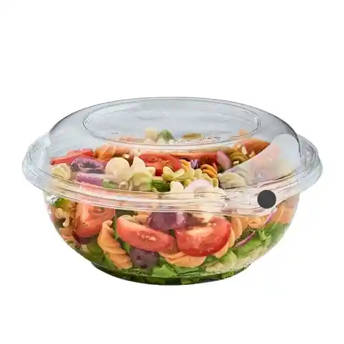 Contenedor Circular Bolw 12onz Con Tapa De Seguridad X 5und