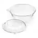Contenedor Circular Bolw 12onz Con Tapa De Seguridad X 5und