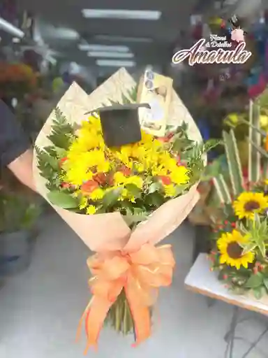 Girasol Con Ferrero Y Birrete