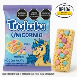 Trululu Unicornio (43g) Masmelos Crispys