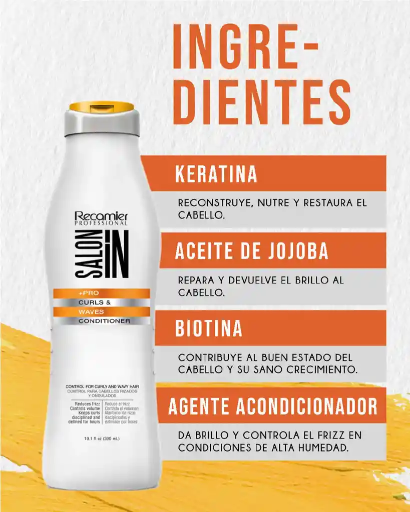 Acondicionador Curls Waves Salon In Recamier X300 Ml