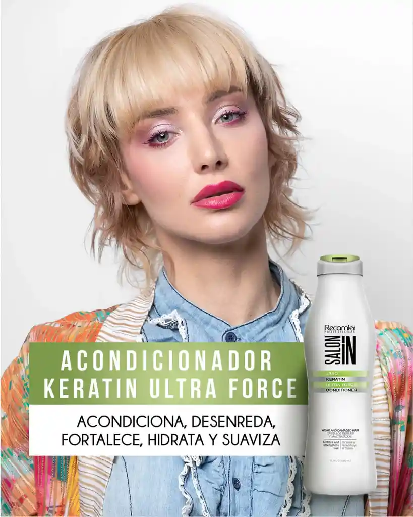 Acondicionador Keratin Ultra Force Salon In Recamier X300 Ml