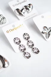 Aretes Plateados Salome