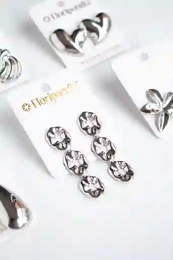 Aretes Plateados Salome