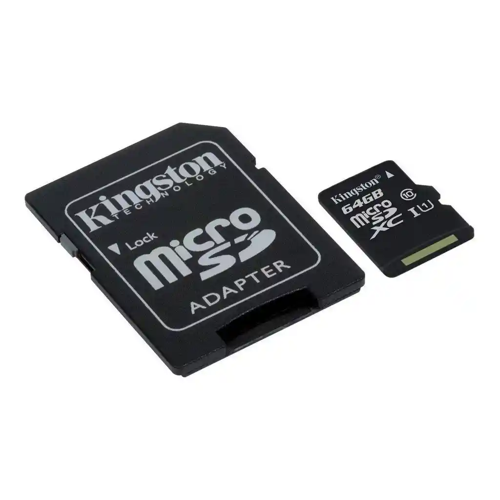 Micro Sd Kingston 64gb Clase 10, 100 Mb/s