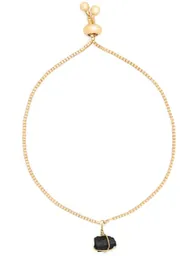 Pulsera Cadena Oro Turmalina