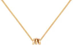 Collar Cadena Oro 3 Argollas