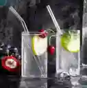 Pitillos En Vidrio Reutilizables X4 Unidades + 1 Limpiador