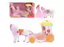 Muñeca Princesa Con Caballo Y Carruaje Musical Mágico