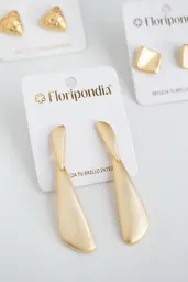 Aretes Gold Leonor - Mate