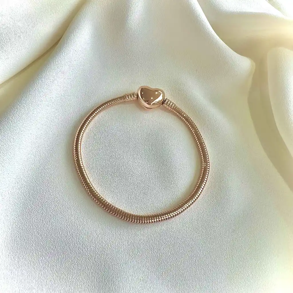 Pulsera Memorias Rosa Talla 17 Cm