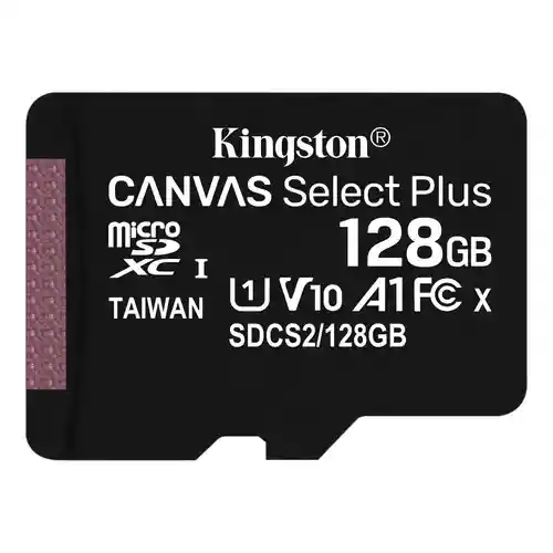 Micro Sd Kingston 128gb Clase 10, 100 Mb/s