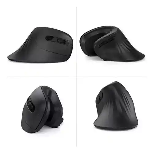 Mouse Inalambrico Vertical Ergonómico Recargable D6 1600 Dpi