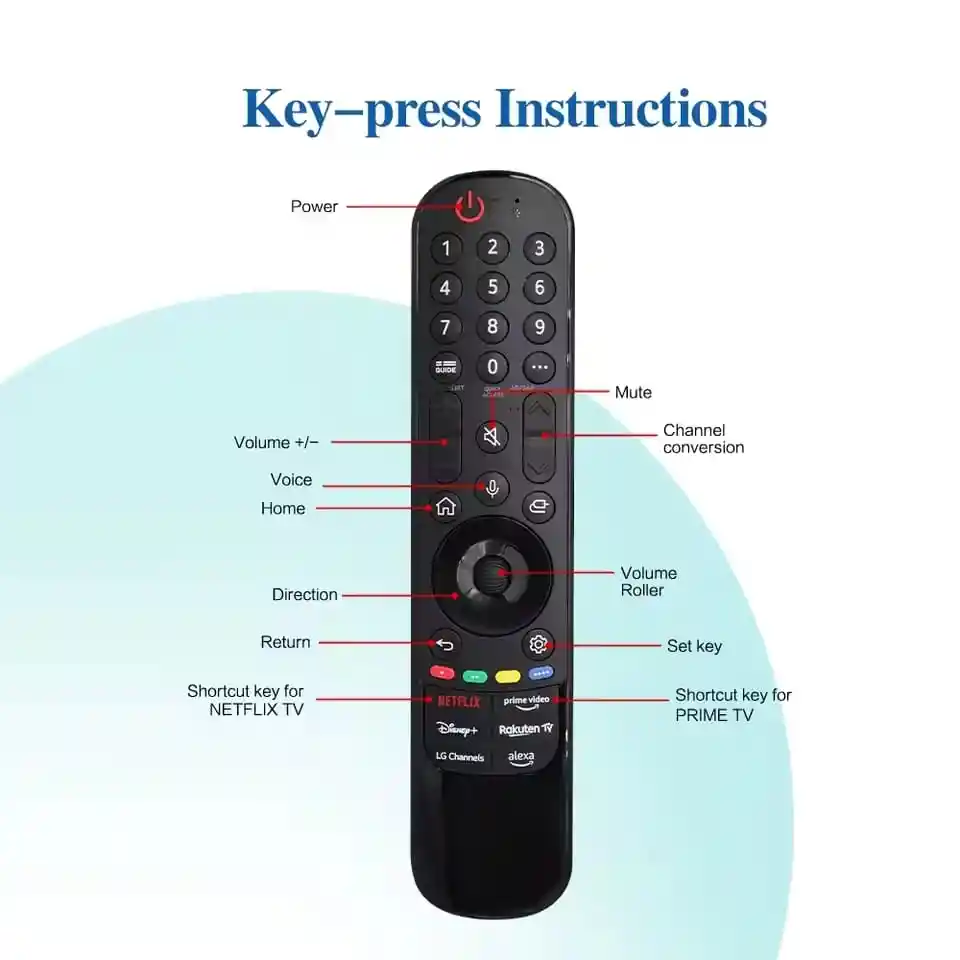 Control Remoto Lg Mágico Mr24ga 2024 Tv Smart Oled Con Función De Voz Y Puntero
