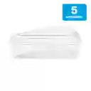 Contenedor Triangular Cristal Pet 8onz Tapa Plana X 5und