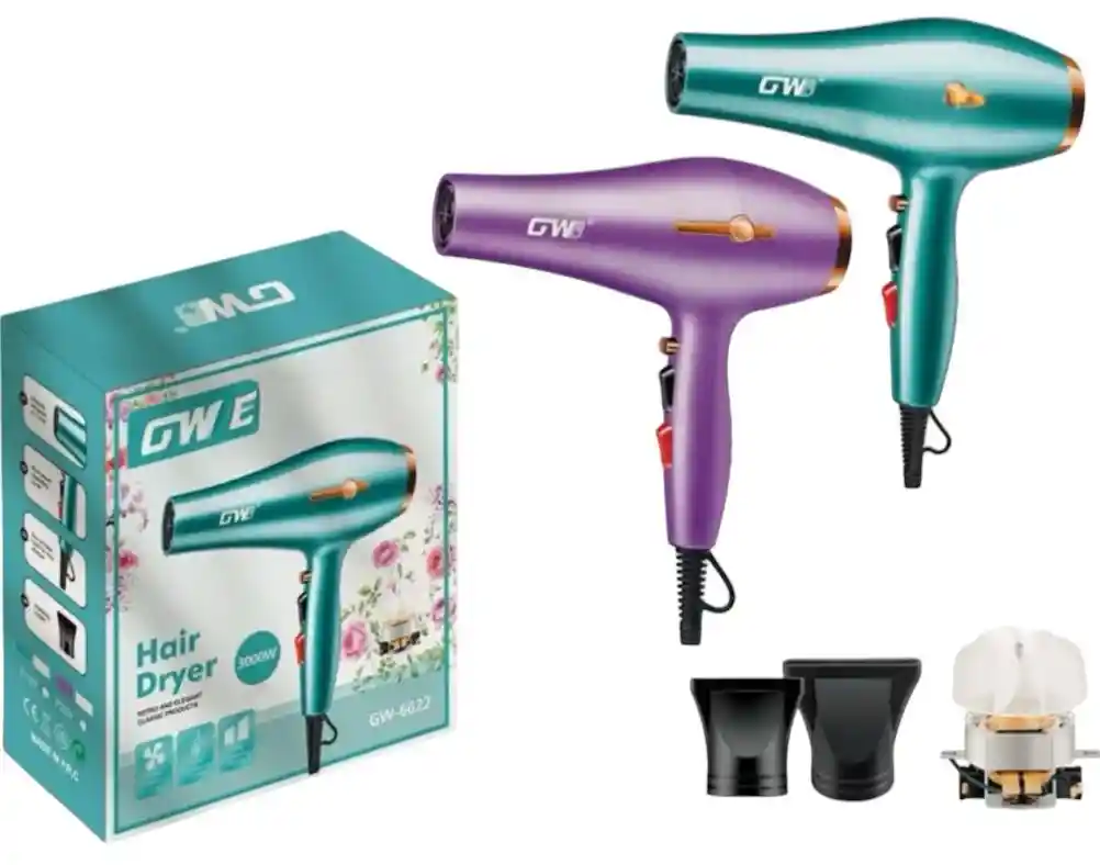 Secador De Cabello Doble Boquilla Gw 6622 3000w