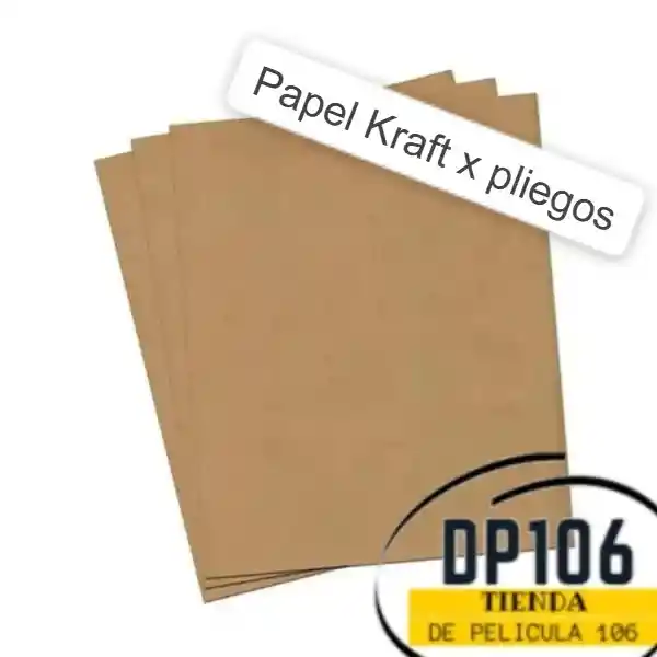 Papel Kraft / Craft X 5 Pliegos