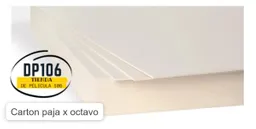 Carton Paja Por Octavos 1/8 X 1 Und